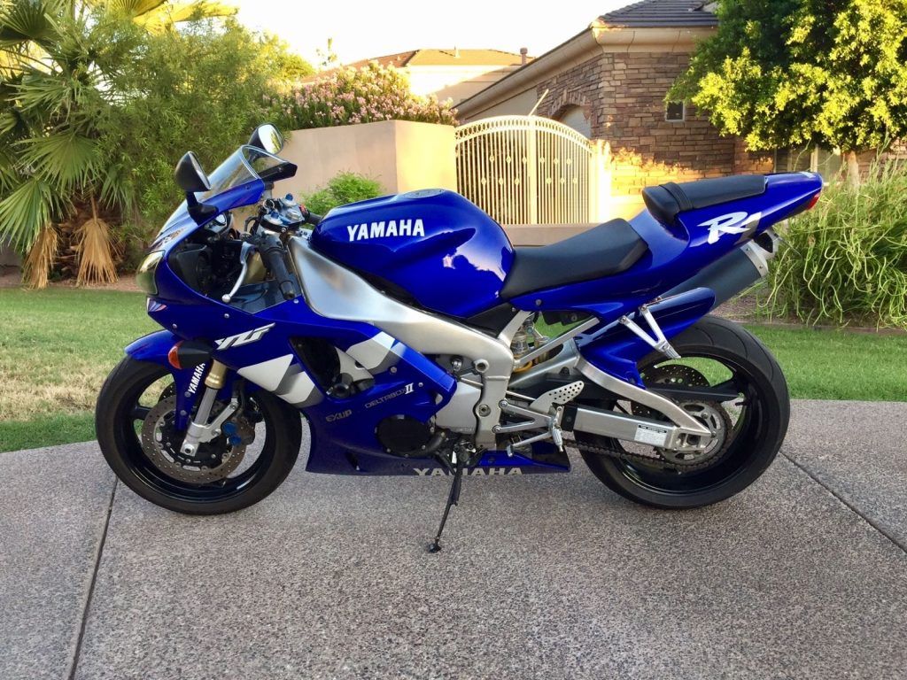 2000 Yamaha R1 Blue All Stock 1000cc Very Low Miles