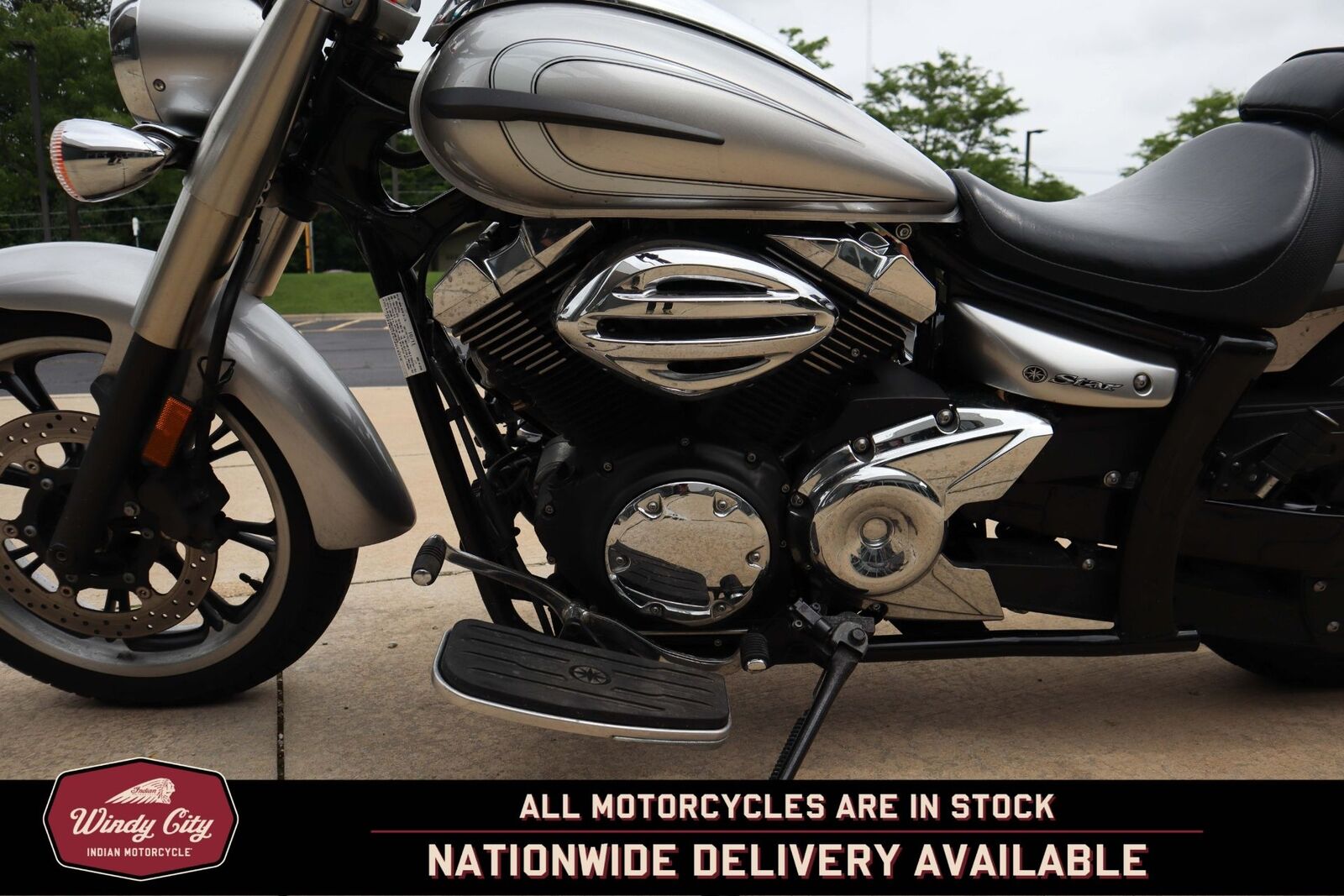 Driver Backrest Pad Kit – Fits Yamaha V-Star 950 & 1300 – Black Vinyl, Adjustable Mounting