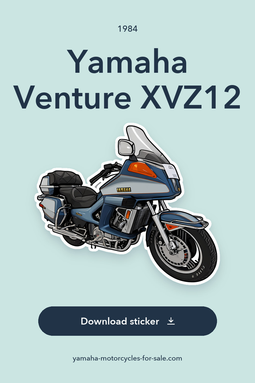 1984 Yamaha Venture XVZ12 sticker preview