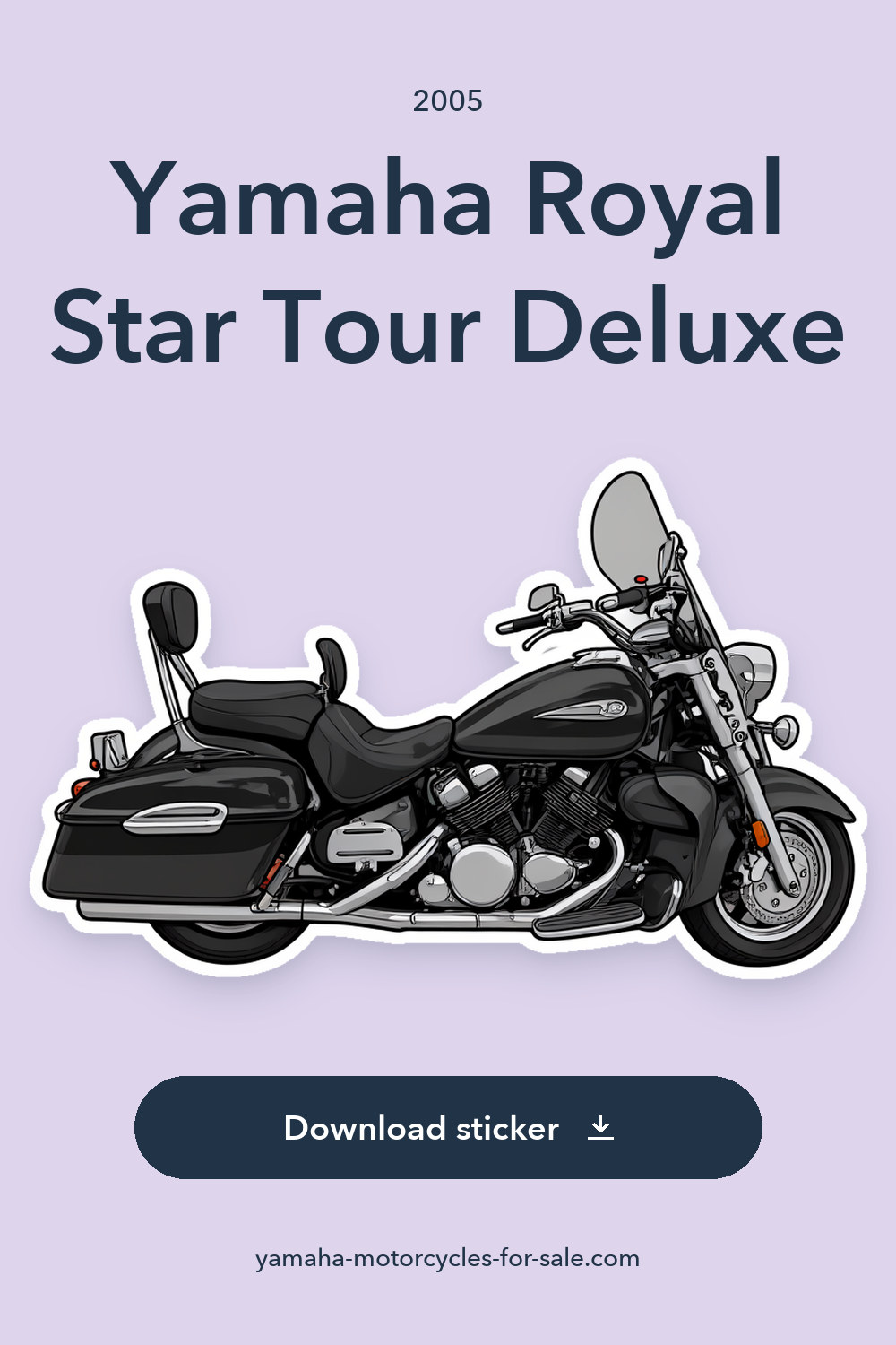 2005 Yamaha Royal Star Tour Deluxe, 1300cc sticker preview