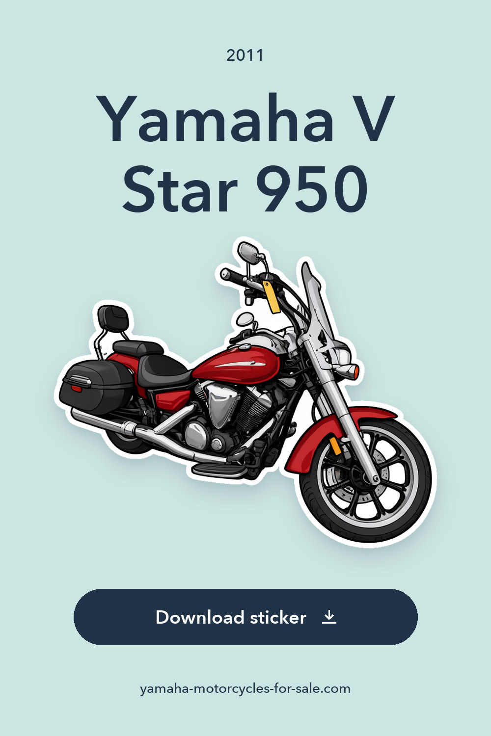 2011 Yamaha V Star 950 sticker preview