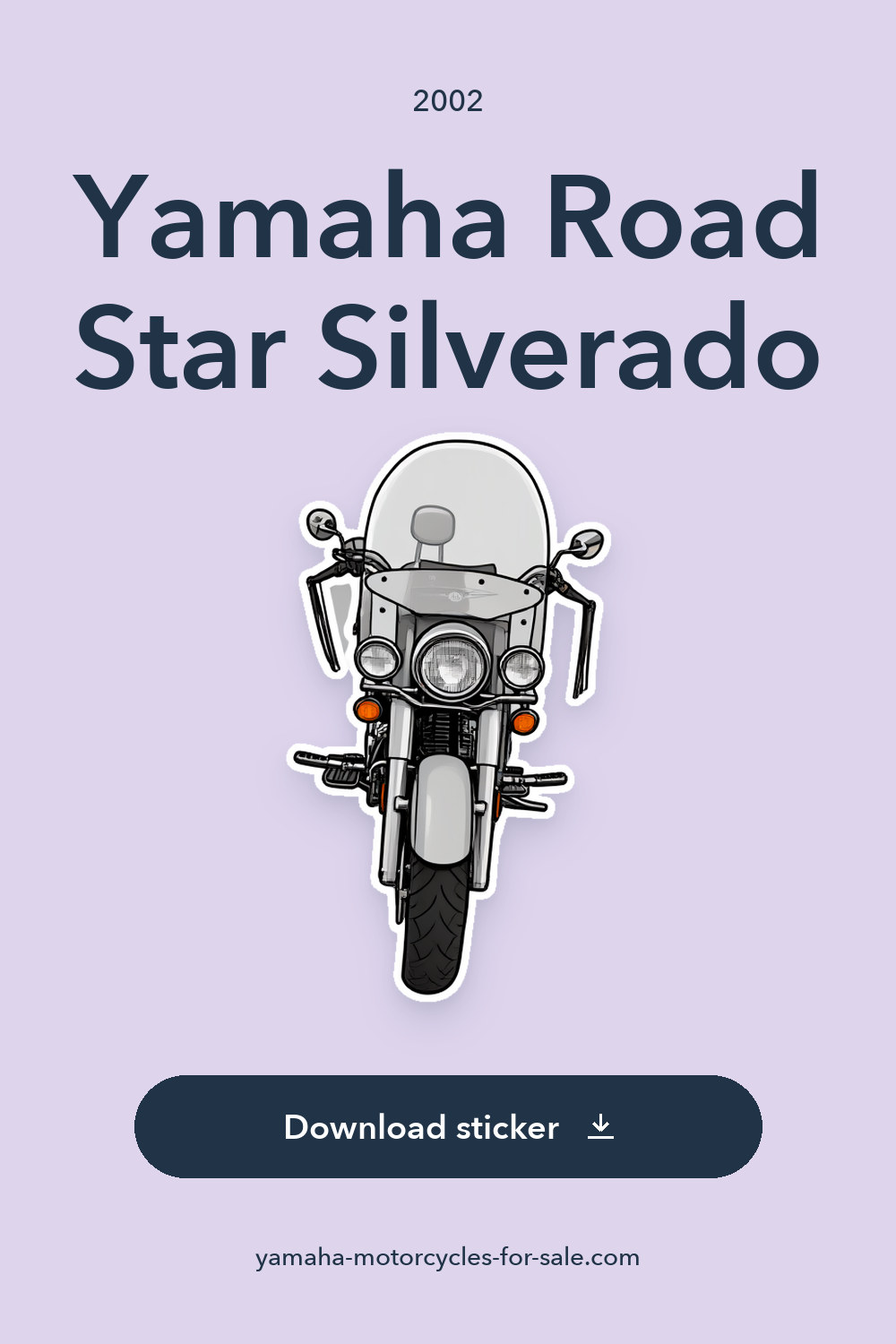 2002 Yamaha Road Star Silverado sticker preview