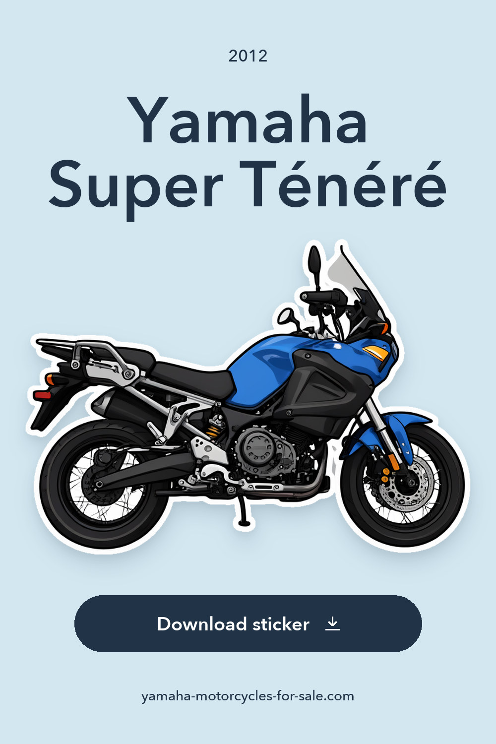 2012 Yamaha Super Ténéré sticker preview