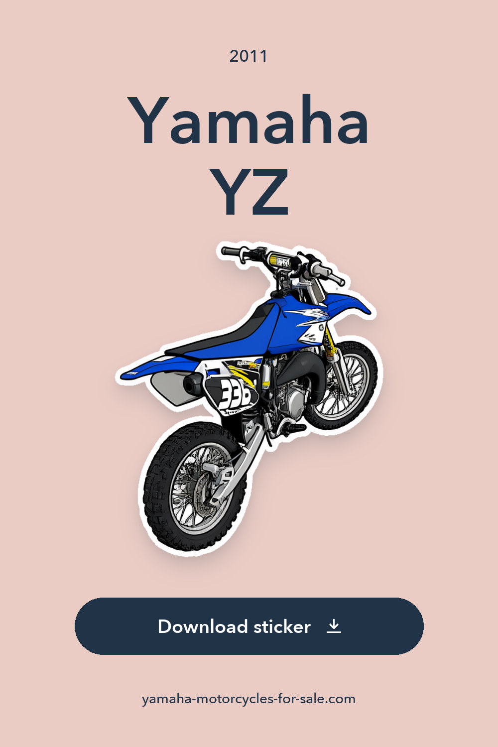 2011 Yamaha YZ sticker preview