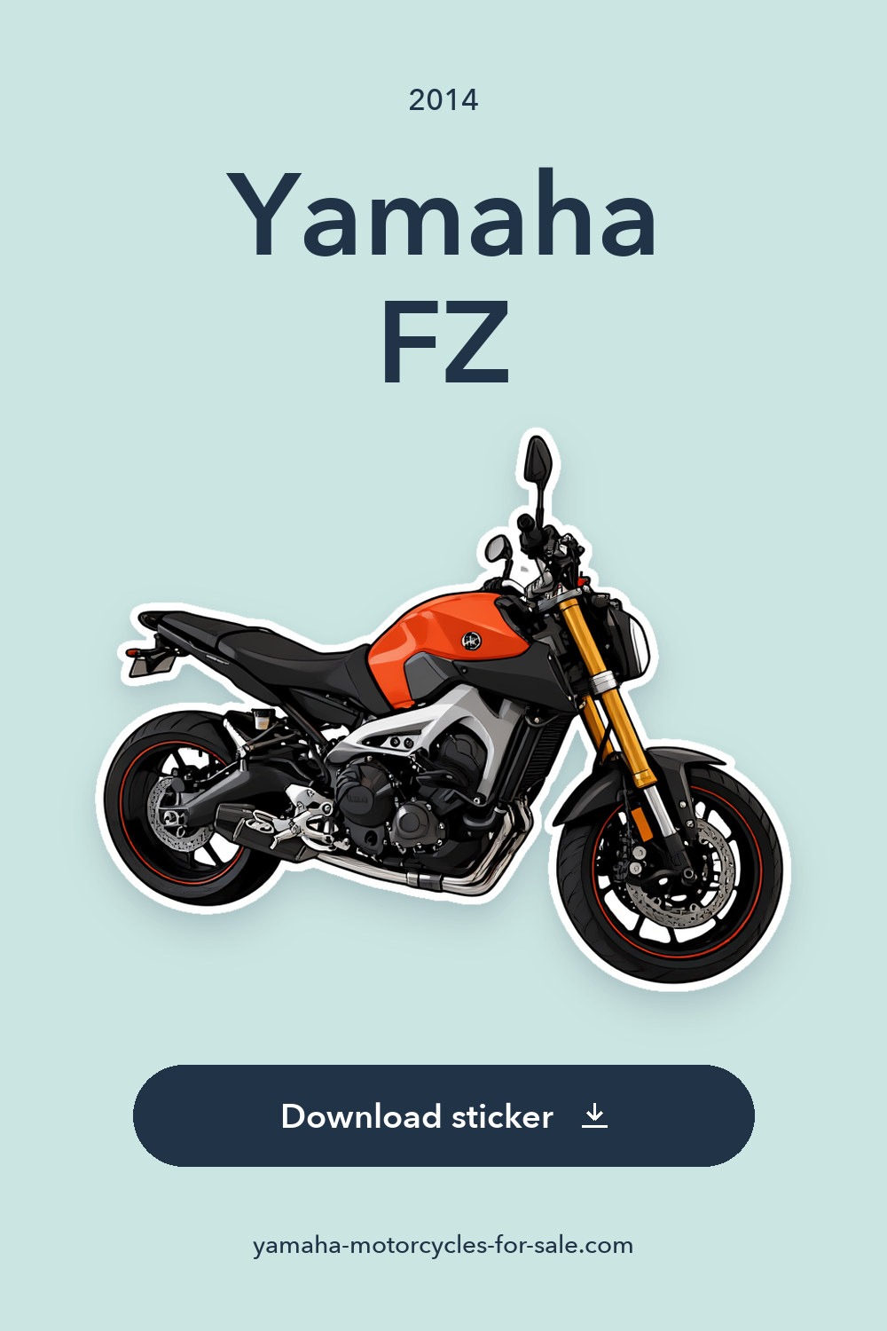 2014 Yamaha FZ sticker preview