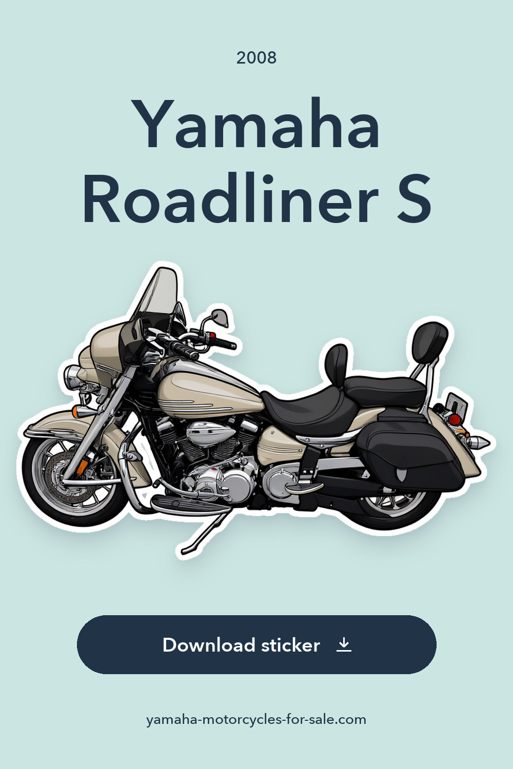 2008 Yamaha Roadliner S sticker preview