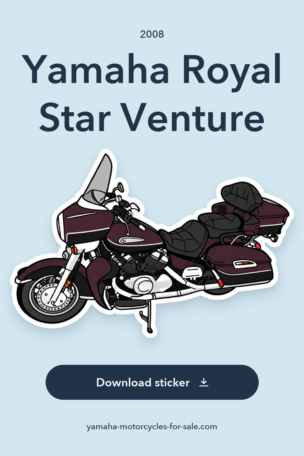2008 Yamaha Royal Star Venture sticker preview