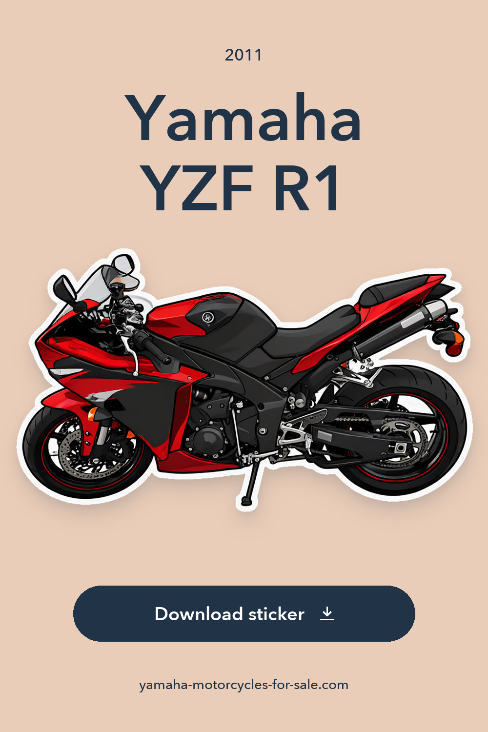 2011 Yamaha YZF R1 sticker preview