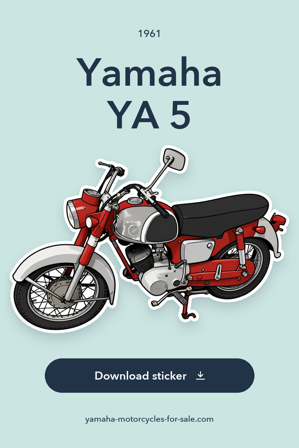 1961 Yamaha YA 5 sticker preview
