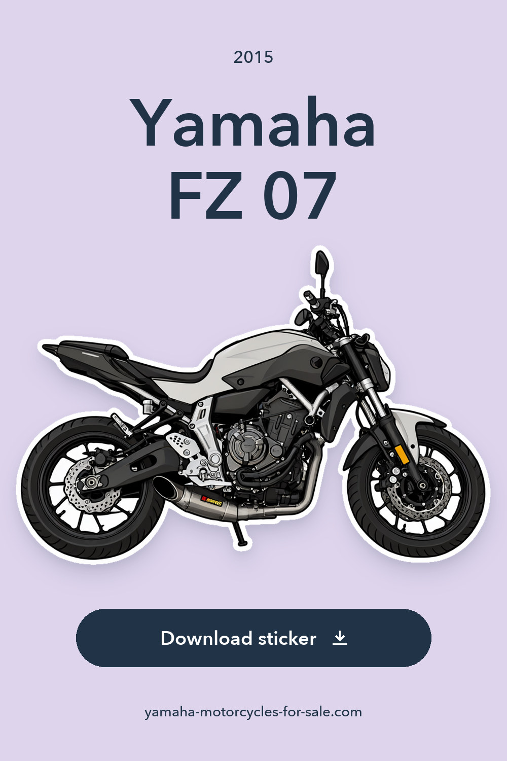 2015 Yamaha FZ 07 sticker preview