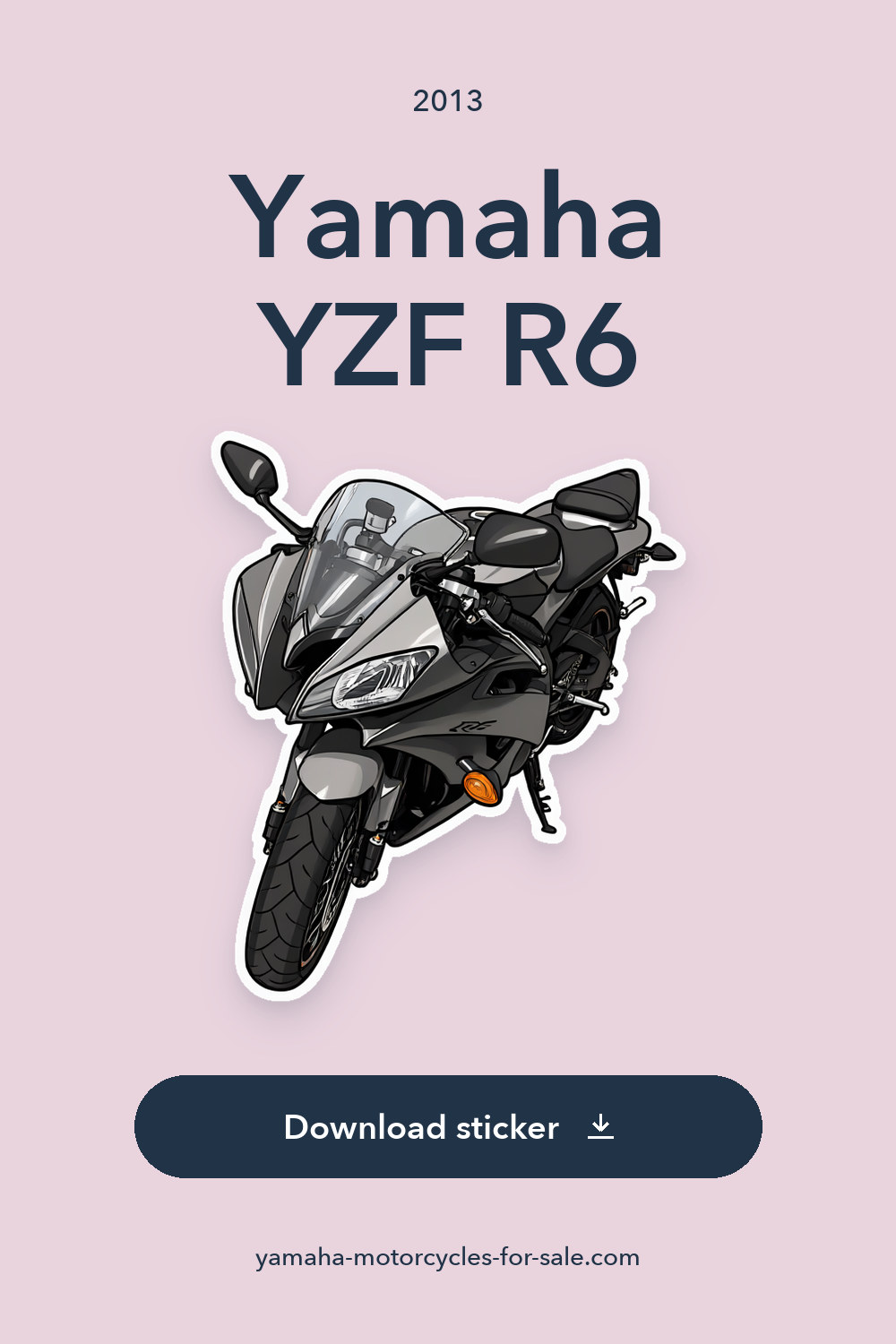 2013 Yamaha YZF R6 sticker preview
