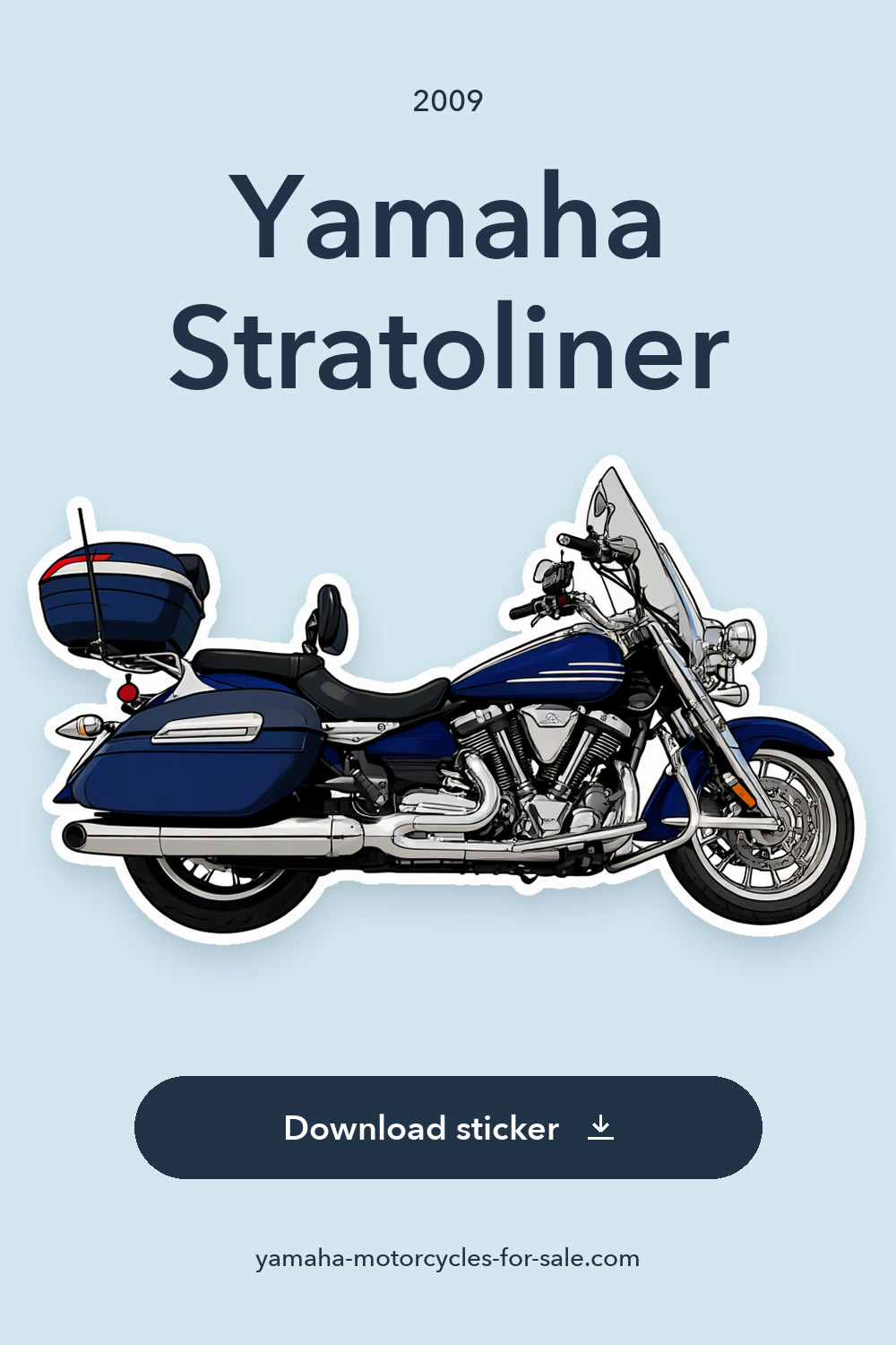 2009 Yamaha Stratoliner sticker preview