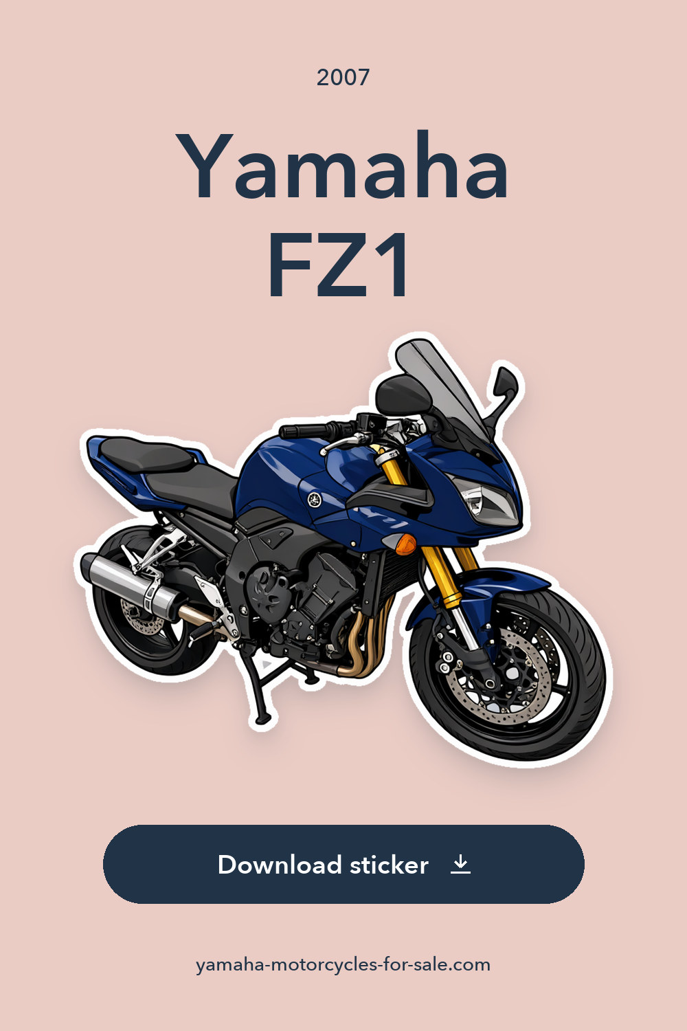 2007 Yamaha FZ1 sticker preview