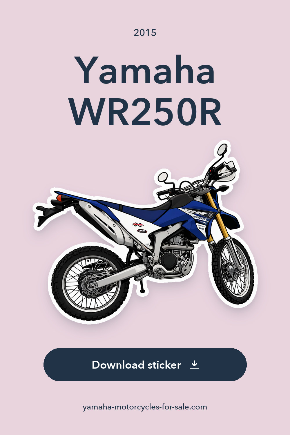 2015 Yamaha WR250R sticker preview