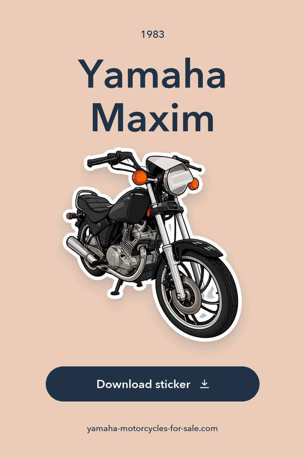 1983 Yamaha Maxim sticker preview