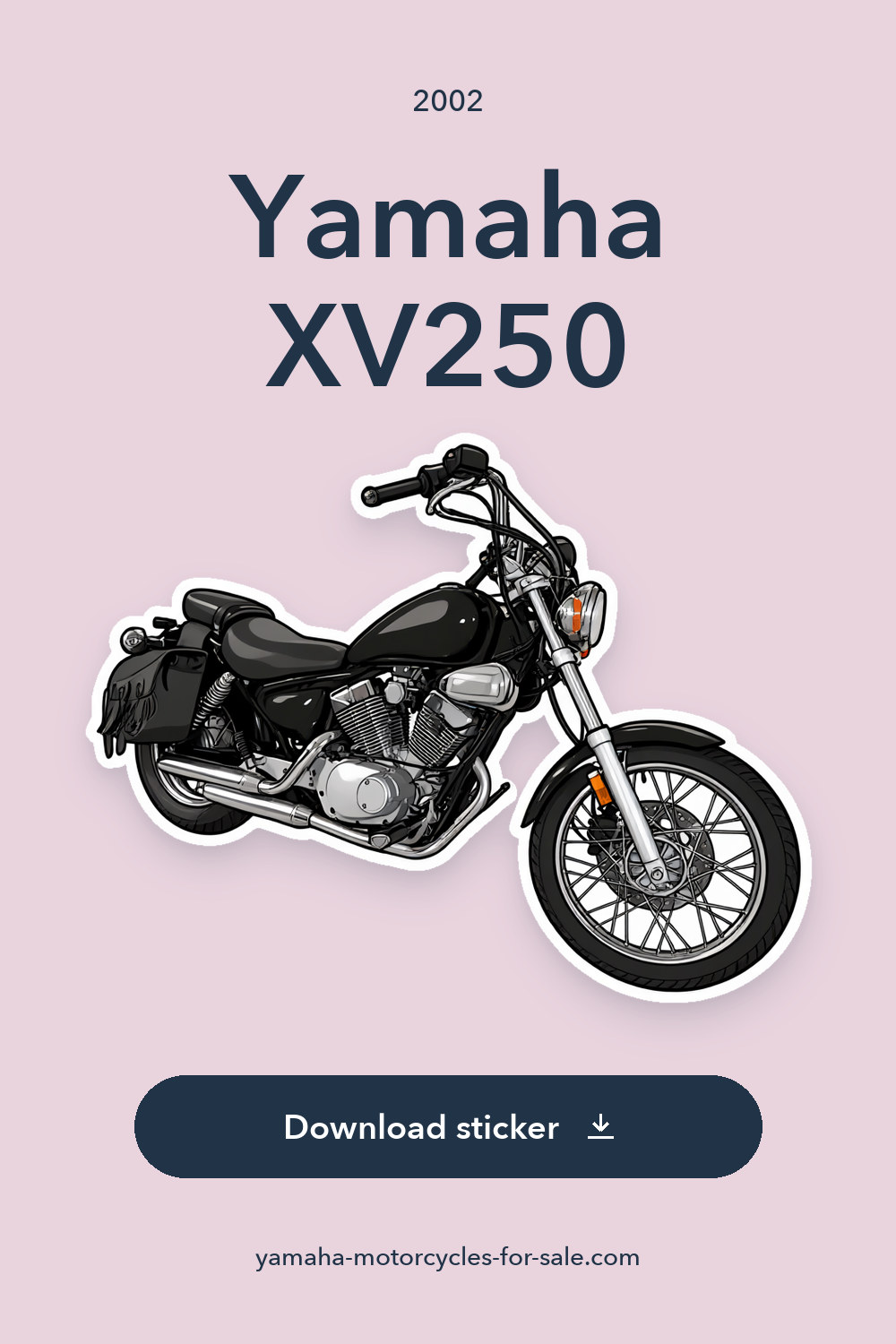 2002 Yamaha XV250 sticker preview