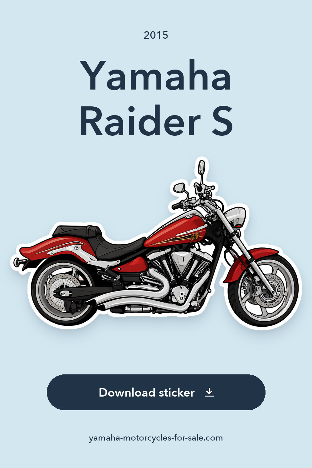 2015 Yamaha Raider S sticker preview