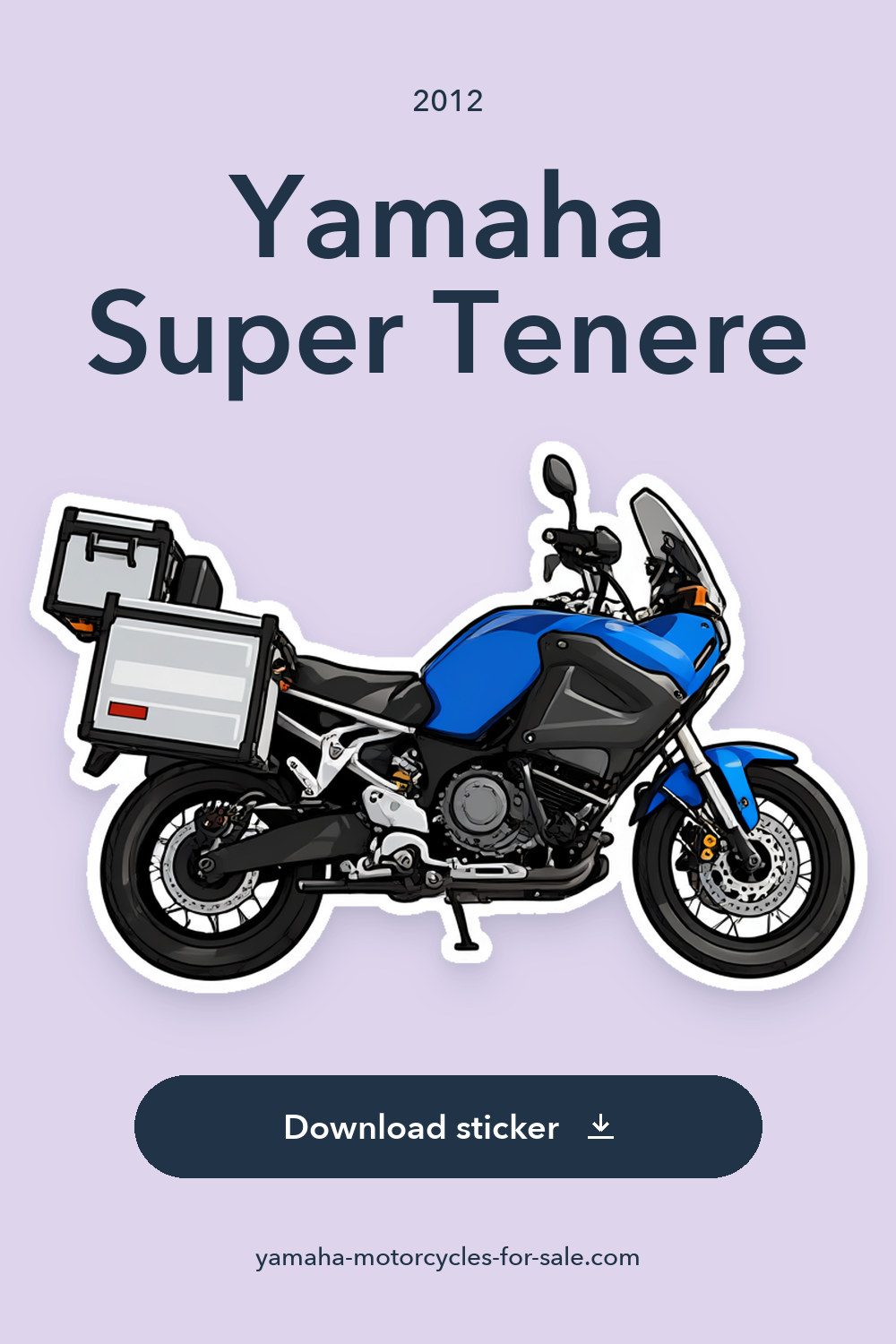 2012 Yamaha Super Tenere sticker preview