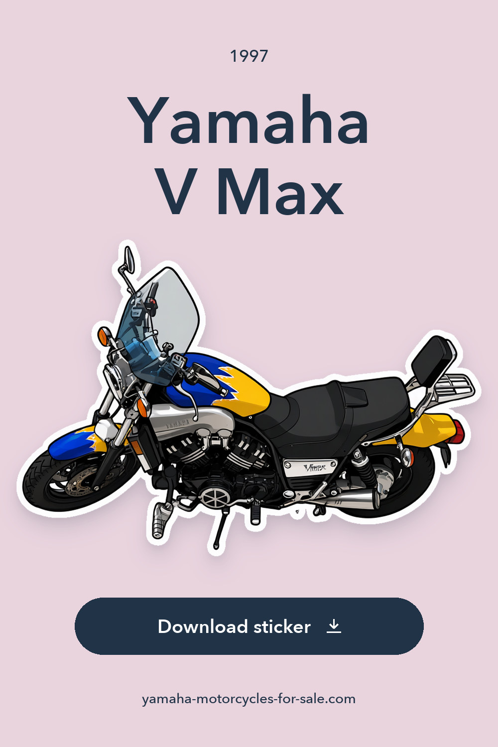 1997 Yamaha V Max sticker preview