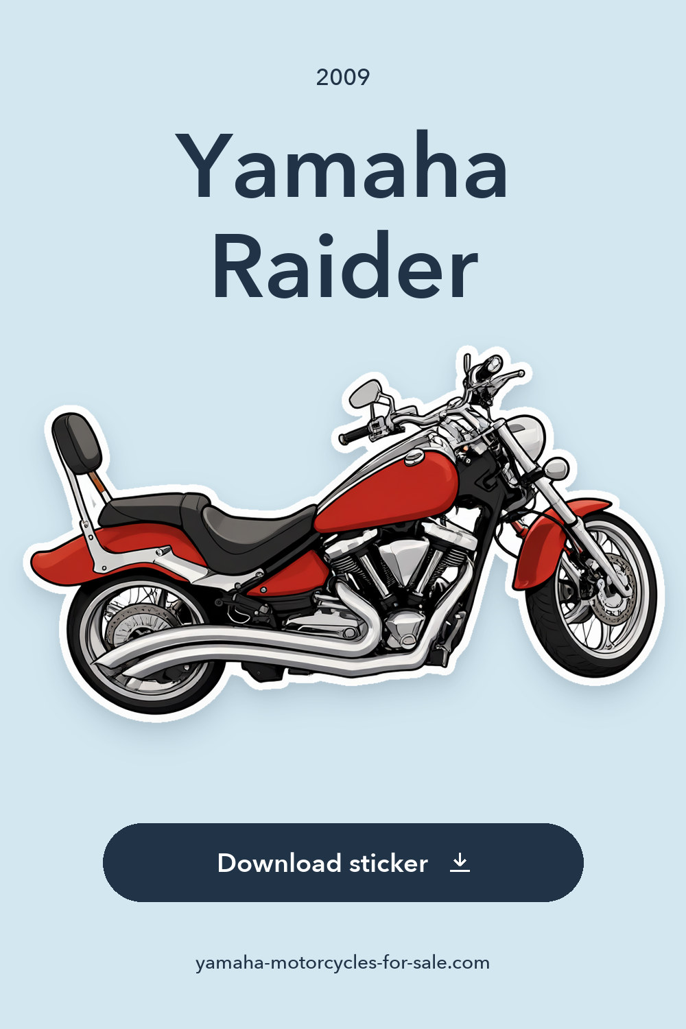 2009 Yamaha Raider sticker preview