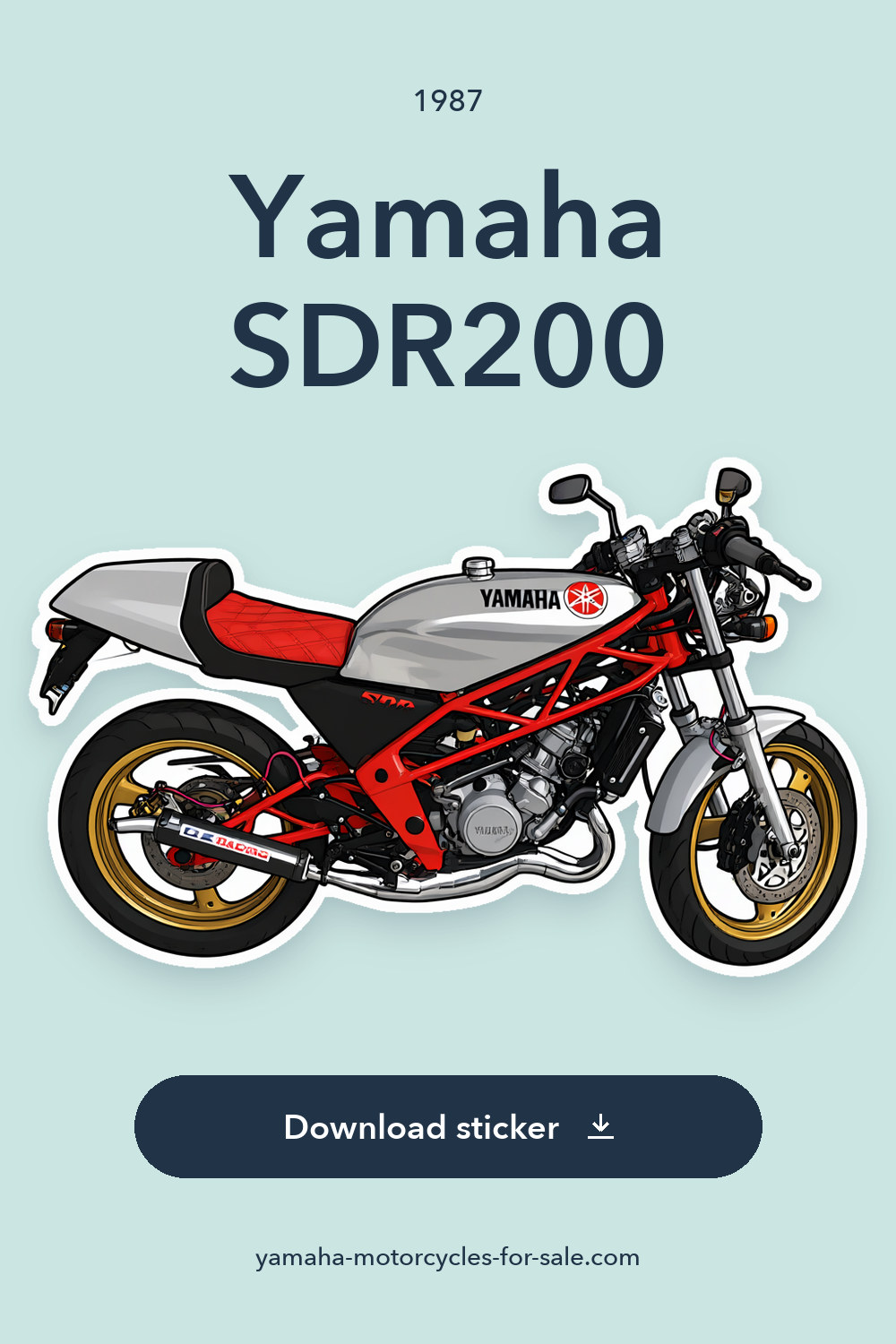 1987 Yamaha SDR200 sticker preview