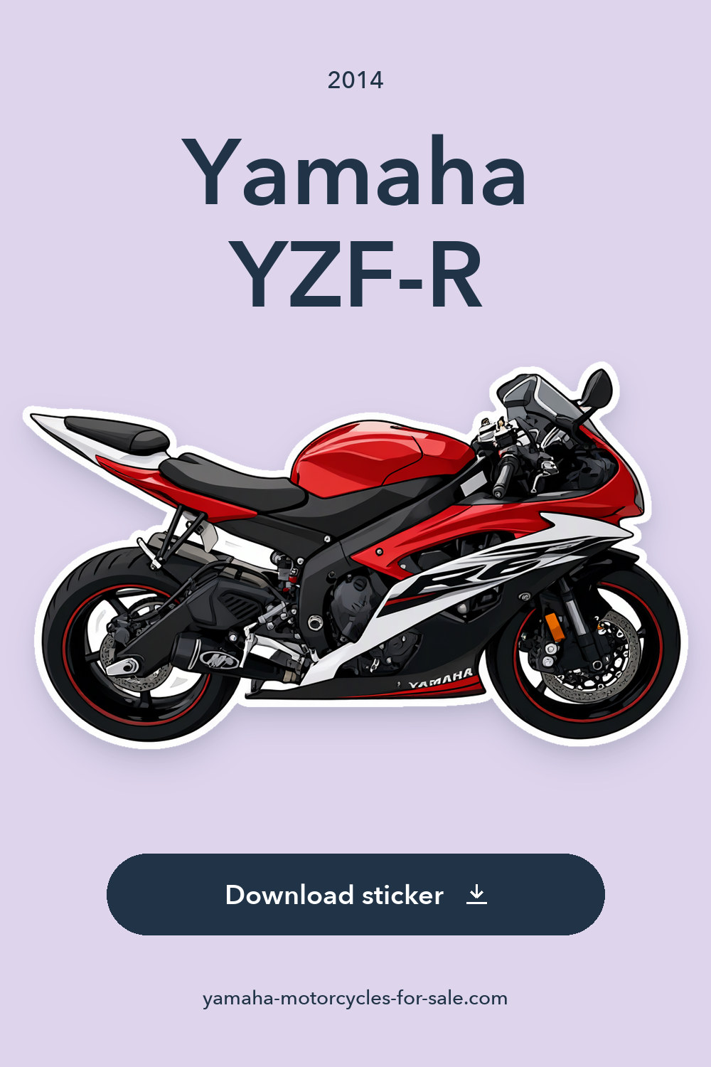 2014 Yamaha YZF-R – Showroom Condition sticker preview