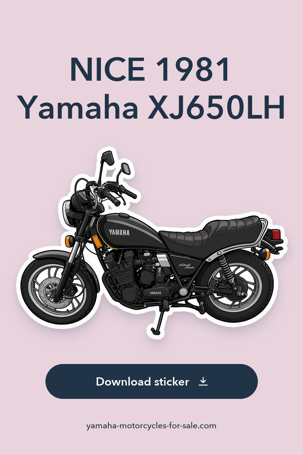 NICE 1981 Yamaha XJ650LH sticker preview
