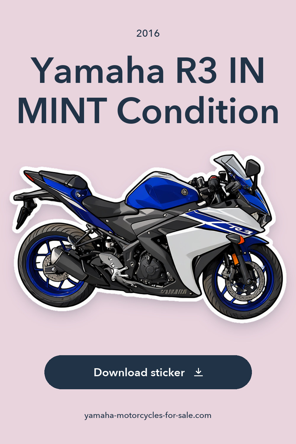 2016 Yamaha R3 IN MINT Condition sticker preview