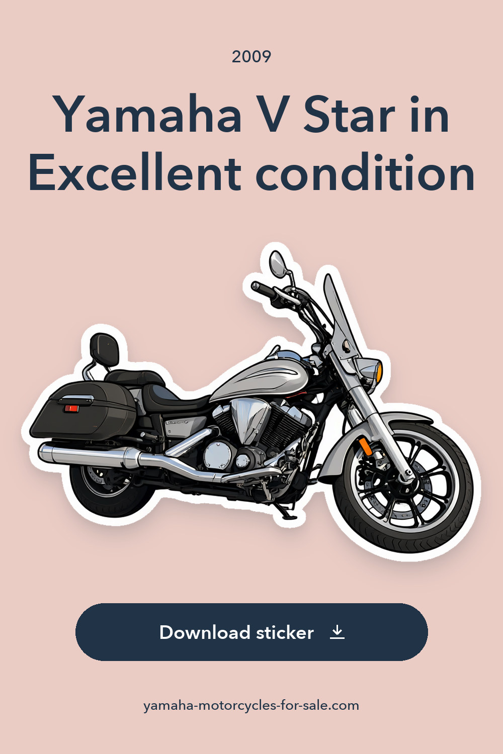2009 Yamaha V Star in Excellent condition sticker preview