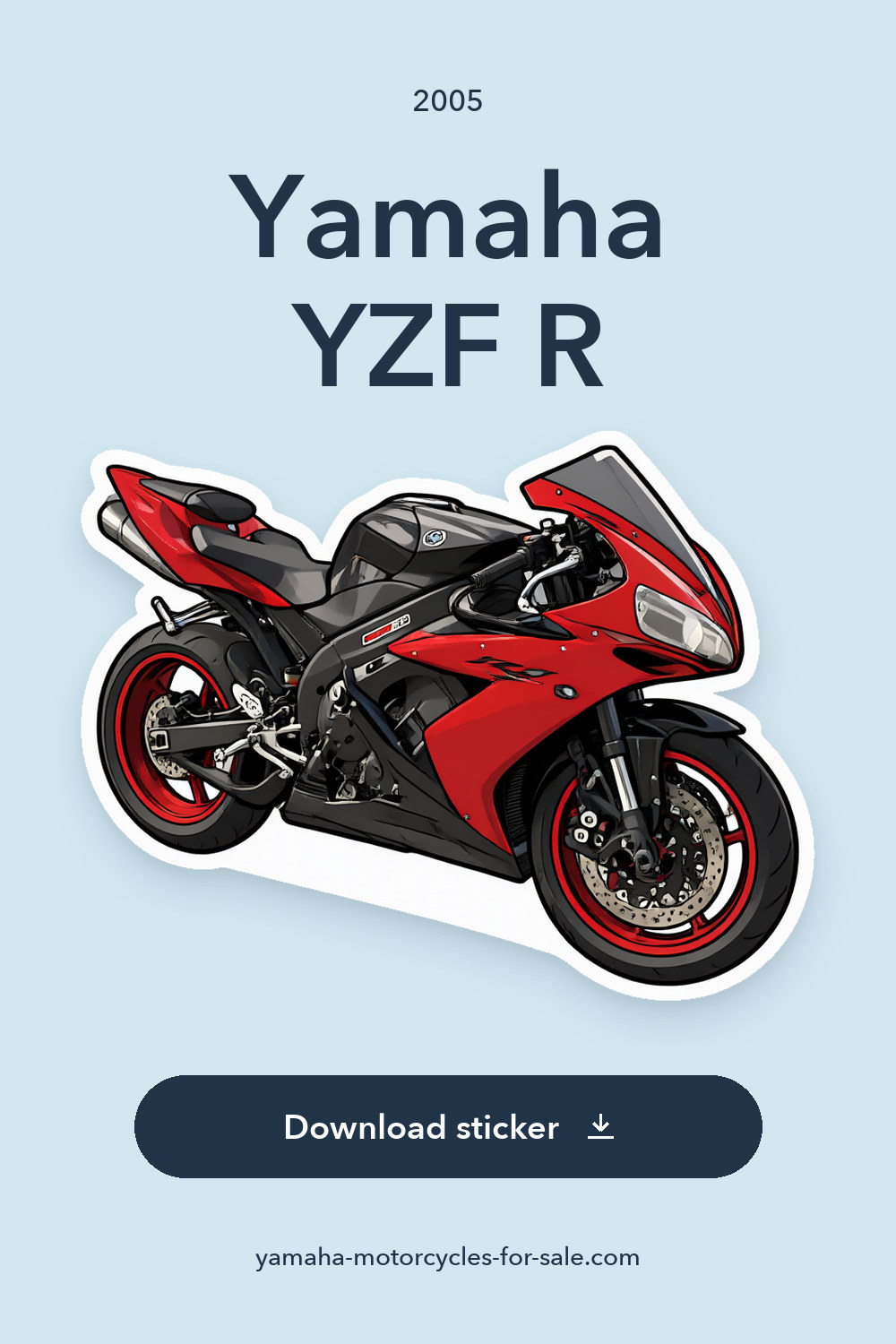 2005 Yamaha YZF R – Limited edition sticker preview