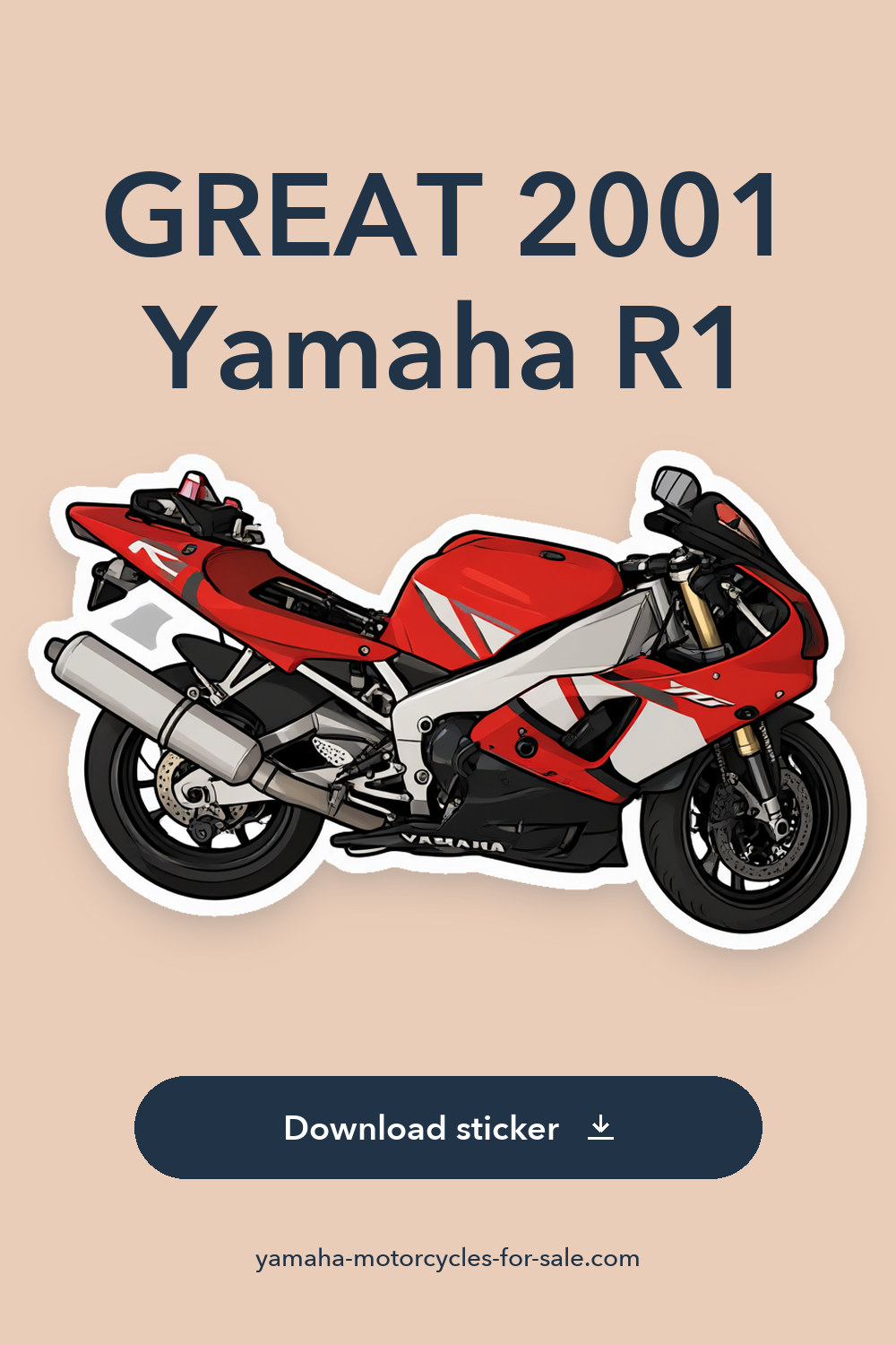 GREAT 2001 Yamaha R1 sticker preview