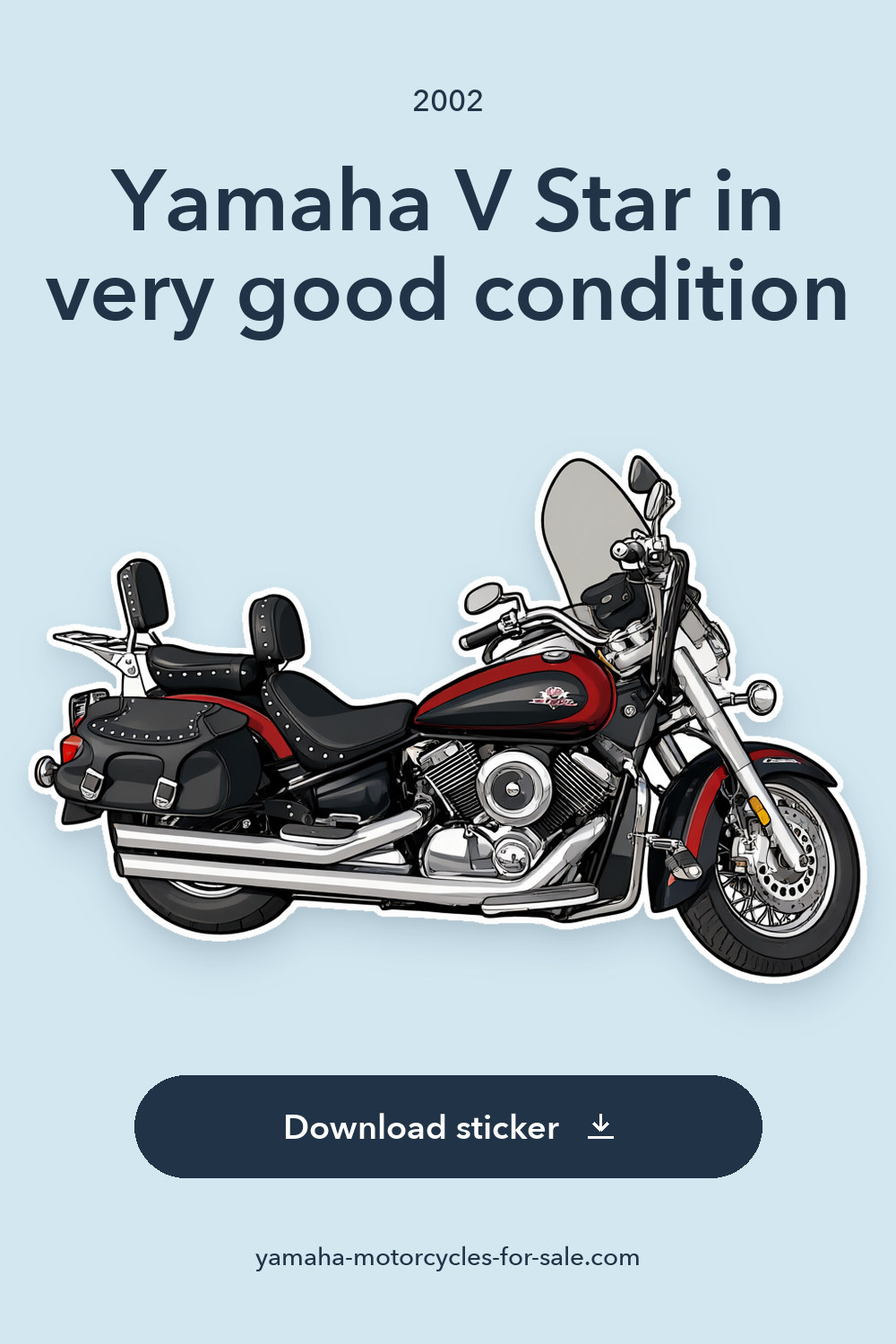 2002 Yamaha V Star in very good condition sticker preview