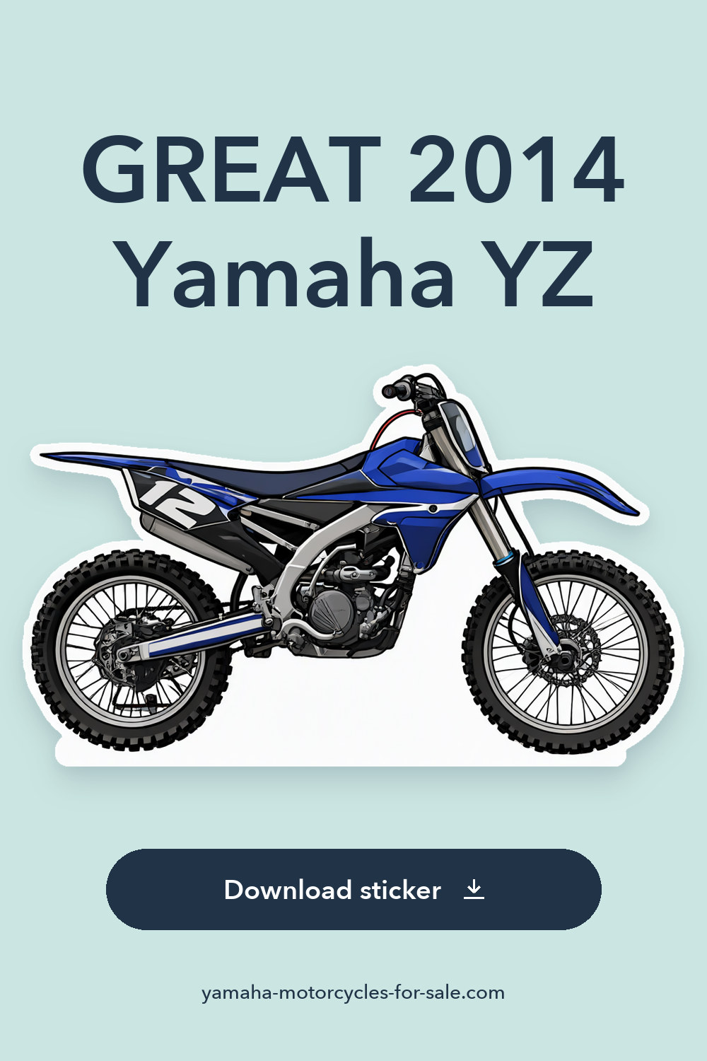 GREAT 2014 Yamaha YZ sticker preview