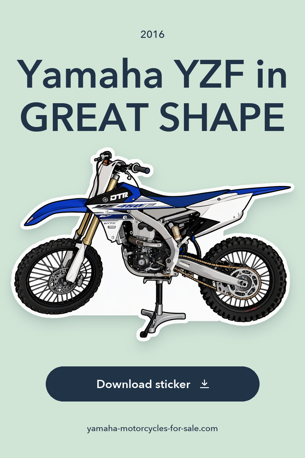 2016 Yamaha YZF in GREAT SHAPE sticker preview