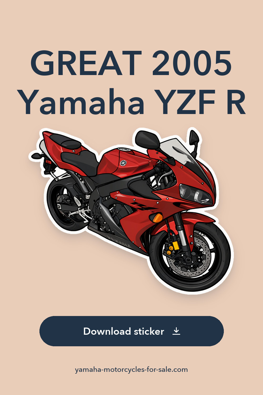 GREAT 2005 Yamaha YZF R sticker preview