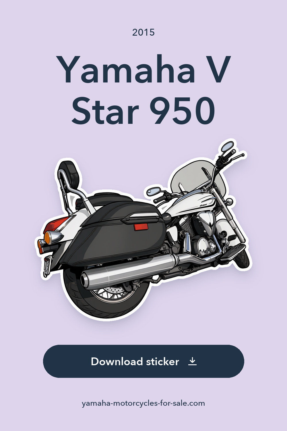 2015 Yamaha V Star 950 sticker preview