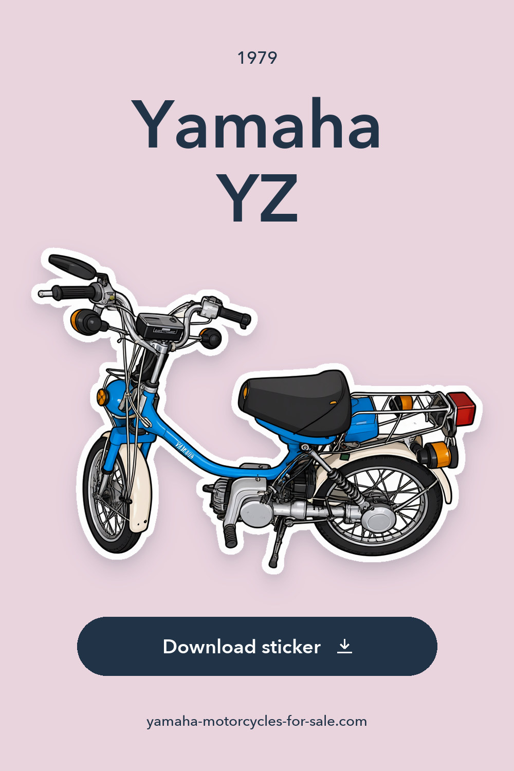 1979 Yamaha YZ sticker preview