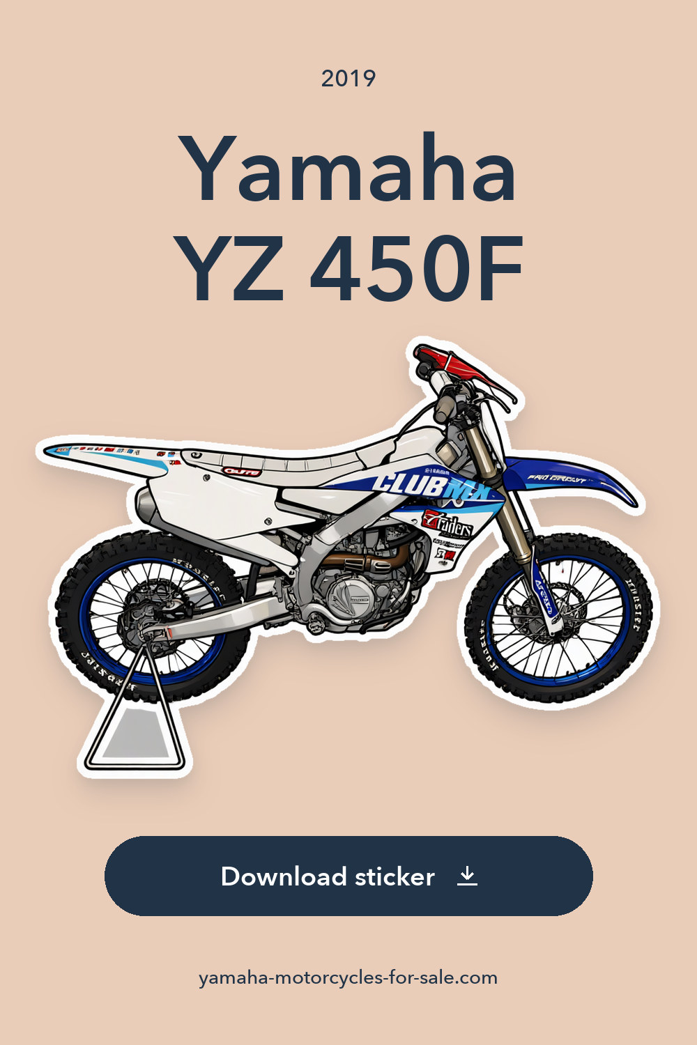 2019 Yamaha YZ 450F sticker preview