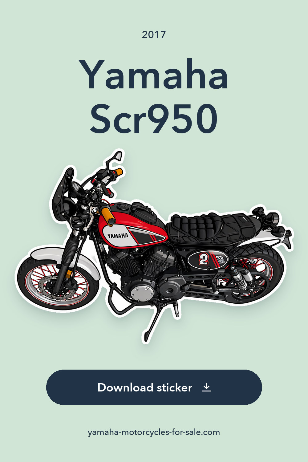 2017 Yamaha Scr950 sticker preview
