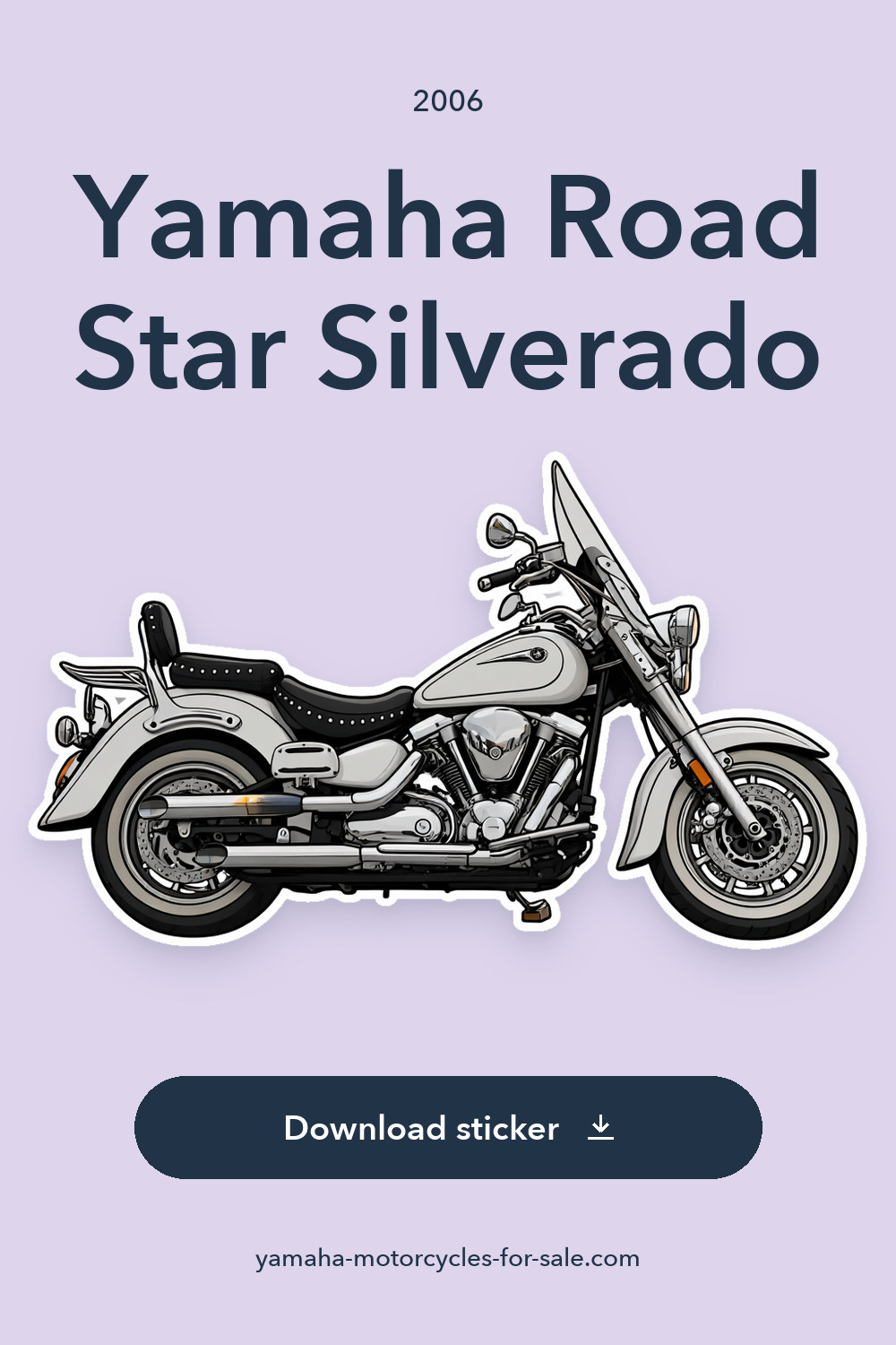 2006 Yamaha Road Star Silverado sticker preview