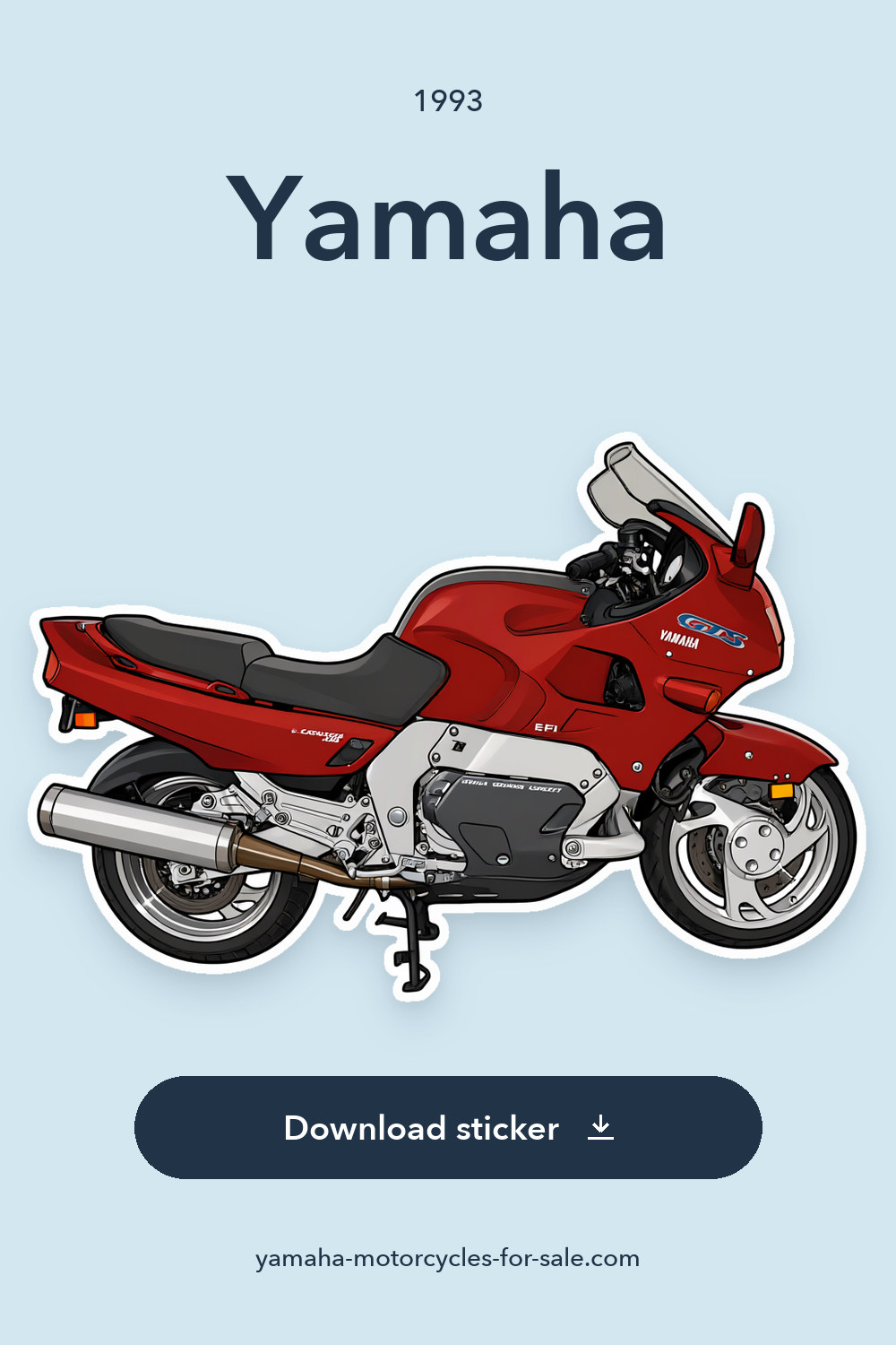 1993 Yamaha sticker preview