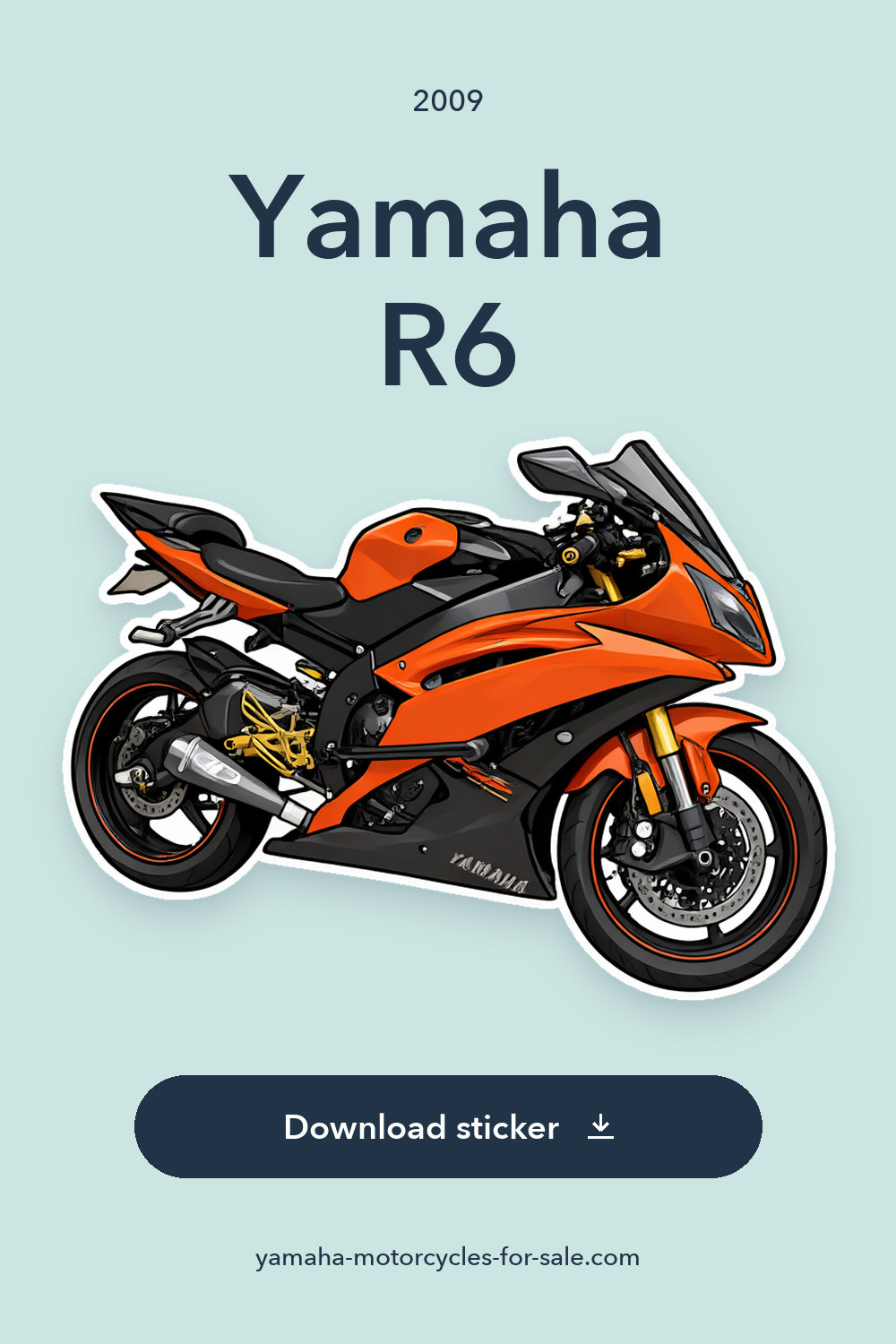 2009 Yamaha R6 sticker preview