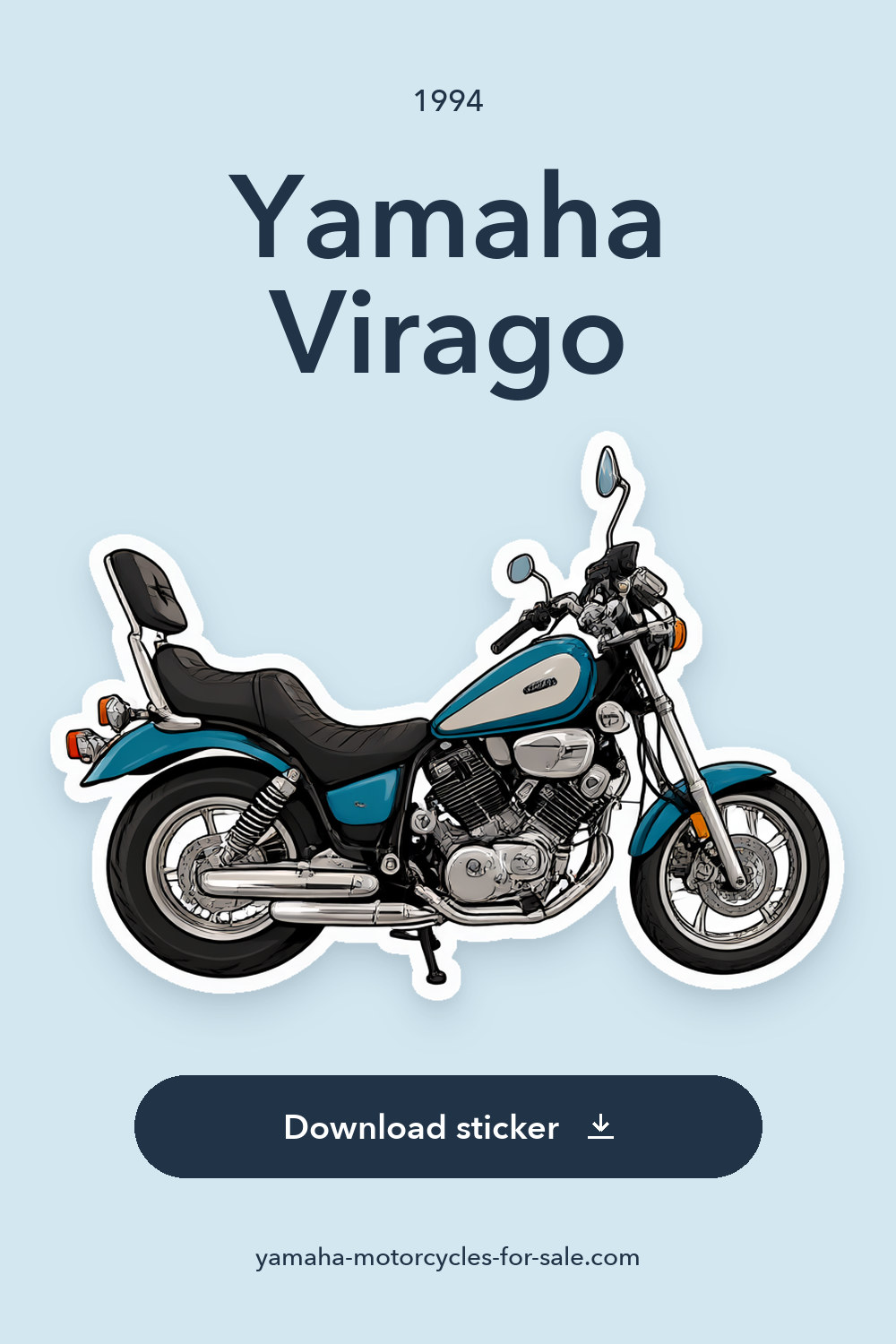 1994 Yamaha Virago sticker preview