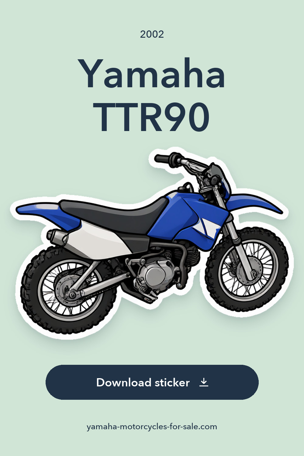 2002 Yamaha TTR90 sticker preview