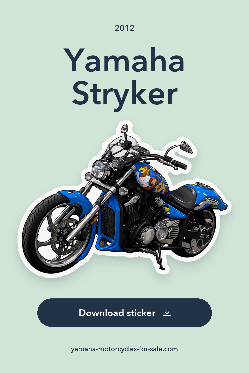 2012 Yamaha Stryker sticker preview