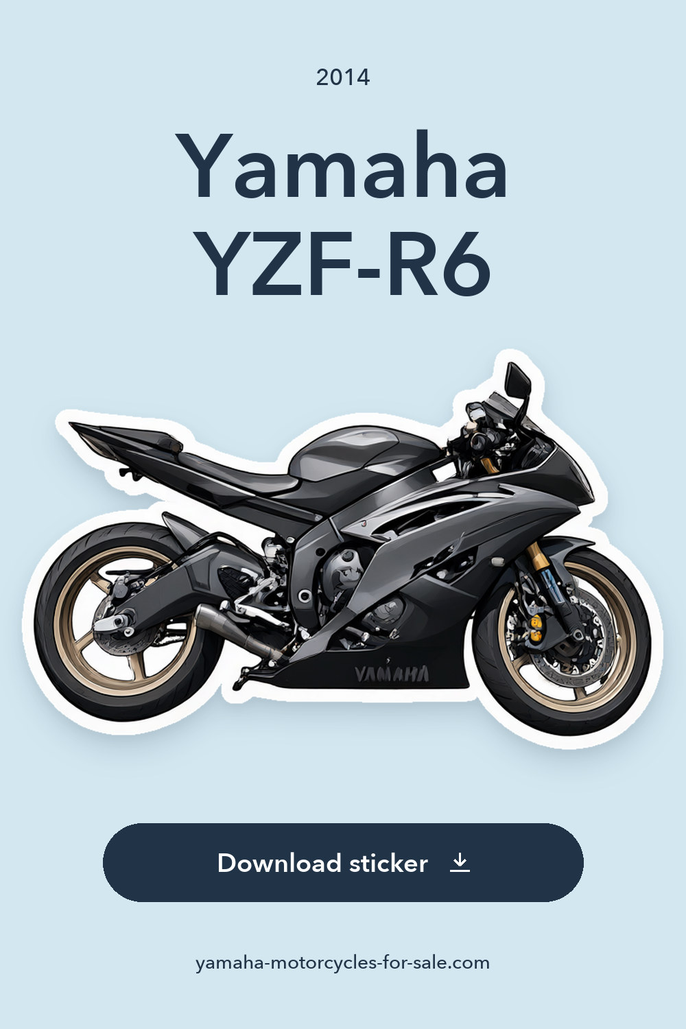 2014 Yamaha YZF-R6 sticker preview