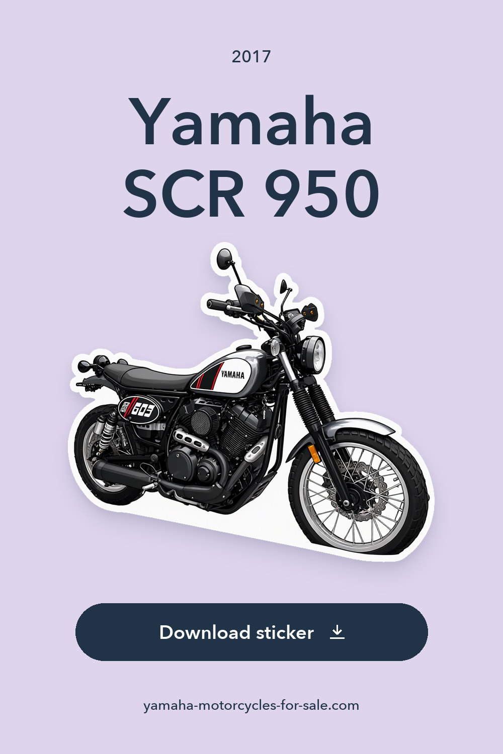 2017 Yamaha SCR 950 sticker preview