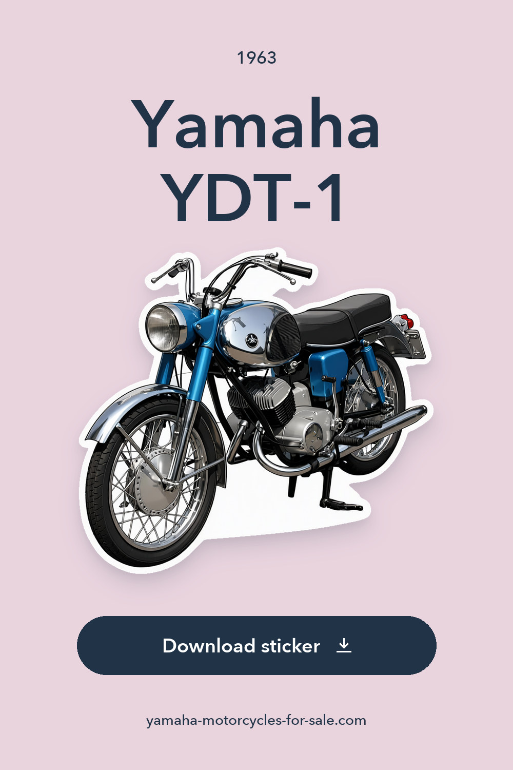 1963 Yamaha YDT-1 sticker preview