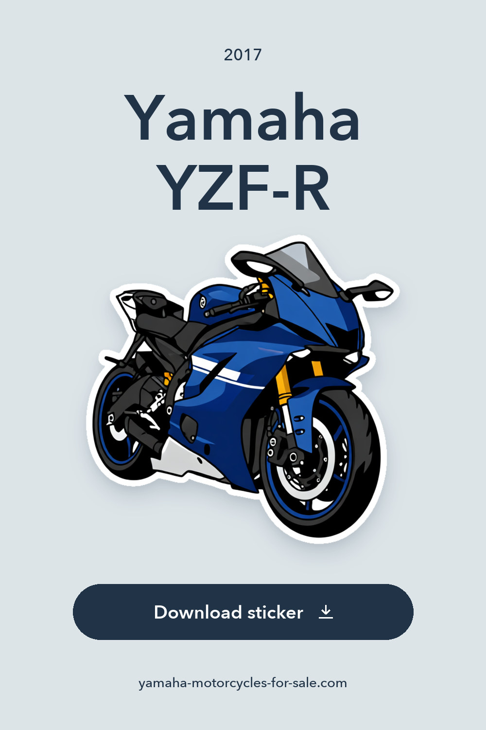 2017 Yamaha YZF-R sticker preview