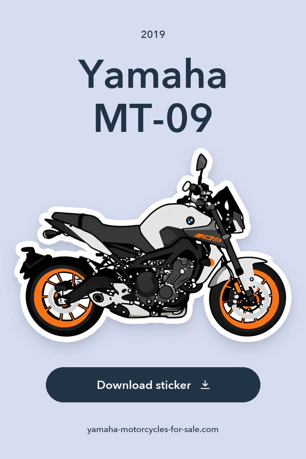 2019 Yamaha MT-09 sticker preview
